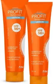 ارجنتو بروفيت صن سكرين لوشن بدرجة حماية +50 درجة فيتامين هـ 50مل (1+1) (عرض خاص)