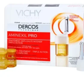 فيشي ديركوس امينكسيل امبولات حريمي لتساقط الشعر 21 امبول * 6 مل