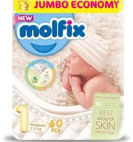 Molfix Jumbo - New Born No.1 60Pcs (3)